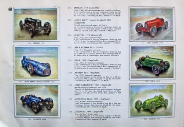 Virginia Cigarettes "Over Autos en Auto-Rennsport" Automobil-Scrapbook 1956 (8273)
